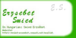 erzsebet smied business card